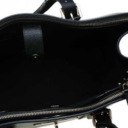 Pre Owned Mulberry Black Leather Bayswater Double Zip Tote