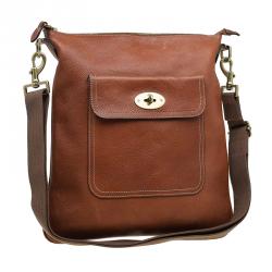 Mulberry Brown Leather Seth Messenger Bag