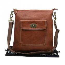 Mulberry Brown Leather Seth Messenger Bag