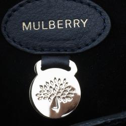 Pre Owned Mulberry Black Bayswater Silky Snake Print Tote