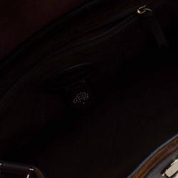 Pre Owned Mulberry Brown Zebra Print Calf Hair And Lizard Embossed Alexa Shoulder Bag