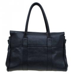 Pre Owned Mulberry Black Leather Bayswater Satchel