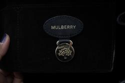 Mulberry Black Silky Snake Shine Print Leather Bayswater Satchel