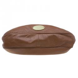 Mulberry Chocolate Brown Pebbled Leather Mitzy Hobo