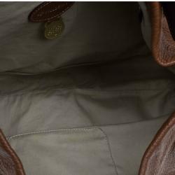 Mulberry Chocolate Brown Pebbled Leather Mitzy Hobo