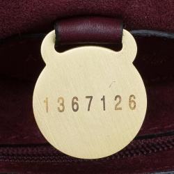 Pre Owned Mulberry Burgundy Leather Heritage Bayswater Satchel