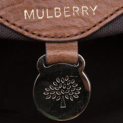 Pre Owned Mulberry Brown Pebbled Leather Double Sided Bayswater Satchel
