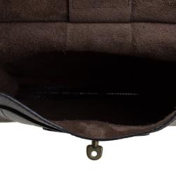 Pre Owned Mulberry Dark Brown Leather Antony Crossbody Bag