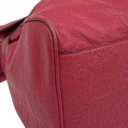 Mulberry Red Leather Oversized Alexa Satchel