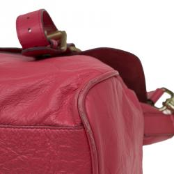 Mulberry Red Leather Oversized Alexa Satchel