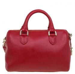 Mulberry Red Leather Del Rey Satchel