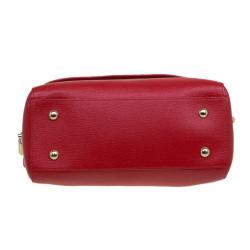 Mulberry Red Leather Del Rey Satchel