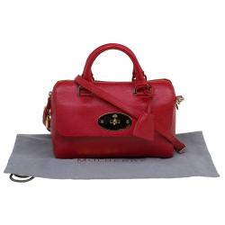 Mulberry Red Leather Del Rey Satchel