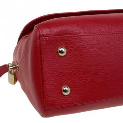 Mulberry Red Leather Del Rey Satchel