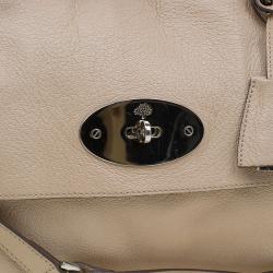 Pre Owned Mulberry Beige Leather Postmans Lock Satchel