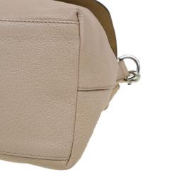 Pre Owned Mulberry Beige Leather Postmans Lock Satchel