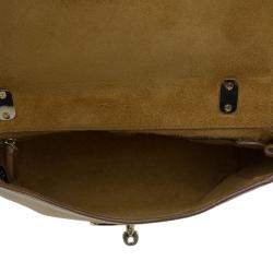 Pre Owned Mulberry Light Brown Leather Lily Crossbody Bag