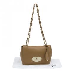 Pre Owned Mulberry Light Brown Leather Lily Crossbody Bag