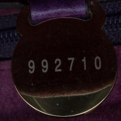 Pre Owned Mulberry Purple Leather Small Margaret Crossbody Bag