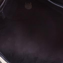 Mulberry Black Patent Leather Neely Top Handle Bag