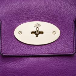 Mulberry Purple Leather Bayswater Satchel