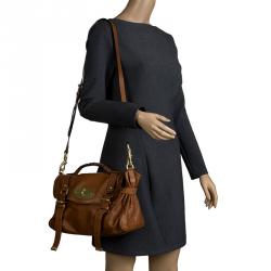 Pre Owned Mulberry Brown Leather Alexa Shoulder Bag