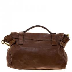 Pre Owned Mulberry Brown Leather Alexa Shoulder Bag