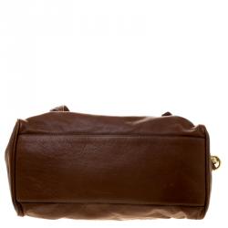 Pre Owned Mulberry Brown Leather Alexa Shoulder Bag