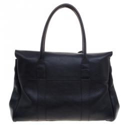 Pre Owned Mulberry Black Leather Bayswater Satchel
