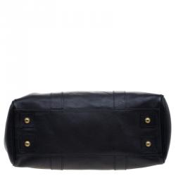 Pre Owned Mulberry Black Leather Bayswater Satchel