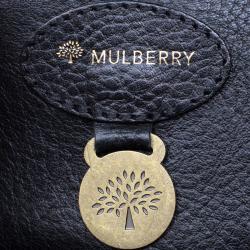 Pre Owned Mulberry Black Leather Bayswater Satchel