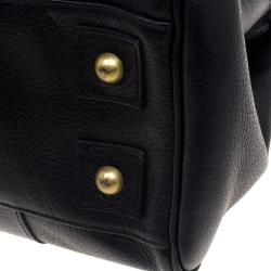 Pre Owned Mulberry Black Leather Bayswater Satchel