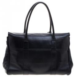 Pre Owned Mulberry Black Leather Bayswater Satchel