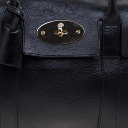 Pre Owned Mulberry Black Leather Bayswater Satchel