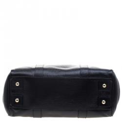 Pre Owned Mulberry Black Leather Bayswater Satchel