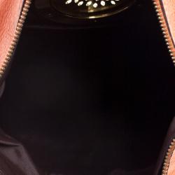 Pre Owned Mulberry Orange Leather Daria Fold-over Clutch 
