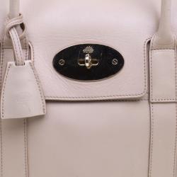 Pre Owned Mulberry Beige Leather Bayswater Satchel