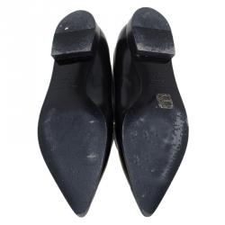 Nicholas Kirkwood Black Snake Embossed Leather Platino Strap Loafers Size 39