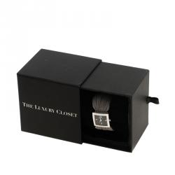 Pre Owned Nina Ricci Black Silver Stainless Women's N019.12 Quartz Watch 24mm