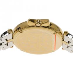 Pre Owned Nina Ricci Mother of Pearl Gold-Plated Stainless Steel Classic Women's Wristwatch 36MM