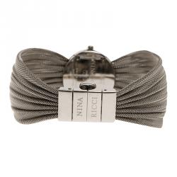 Pre Owned Nina Ricci Silver Stainless Steel Women's Wristwatch 16MM