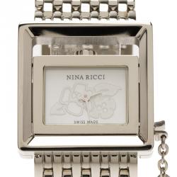 Pre Owned Nina Ricci Silver Stainless Steel N022 Women's Wristwatch 22MM