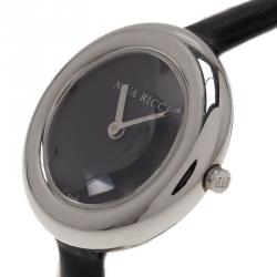 Pre Owned Nina Ricci Black Stainless Steel Classic Women's Wristwatch 25MM