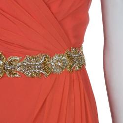 Pre Owned فستان نوتي باي ماركيزا ماكسي مزخرف بلا أكمام