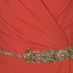 Pre Owned فستان نوتي باي ماركيزا ماكسي مزخرف بلا أكمام