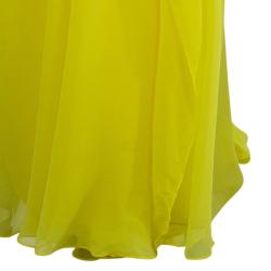 مملوكة مسبقًا Notte by Marchesa Strapless Silk Chiffon Gown XS