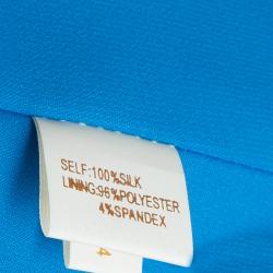 مملوكة مسبقًا Notte By Marchesa Blue Embellished Silk Gown M