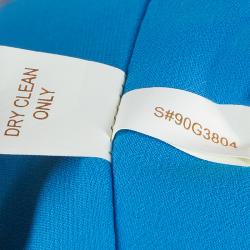 مملوكة مسبقًا Notte By Marchesa Blue Embellished Silk Gown M