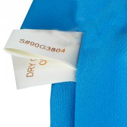 مملوكة مسبقًا Notte By Marchesa Blue Embellished Silk Gown M