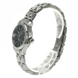 Omega Black Stainless Steel Jacques Mayol Limited Edition Women's Wristwatch 26MM